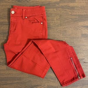 WHBM | Red Skinny Jeans | Size 00